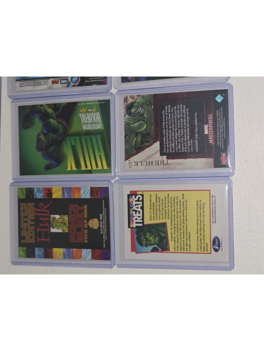 Incredible Hulk Marvel Comics Holo Mr Fix It Legends Masterpieces Card Lot